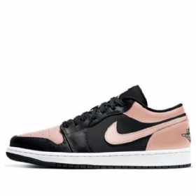 Nike Air Jordan 1 Matalat Topit Retro-koripallokengät Miehille Musta Coral