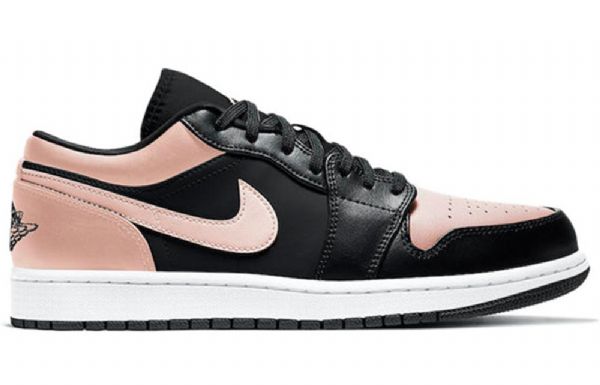Nike Air Jordan 1 Matalat Topit Retro-koripallokengät Miehille Musta Coral