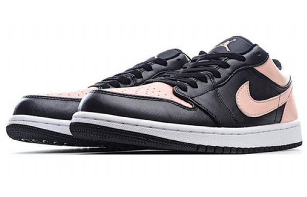 Nike Air Jordan 1 Matalat Topit Retro-koripallokengät Miehille Musta Coral