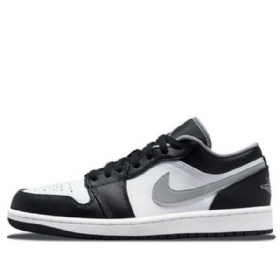 Nike Air Jordan 1 Matalat Topit Retro Koripallokengät Miehille Musta Harmaa
