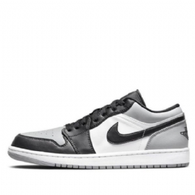 Nike Air Jordan 1 Matalat Topit Retro Koripallokengät Miehille Musta Harmaa