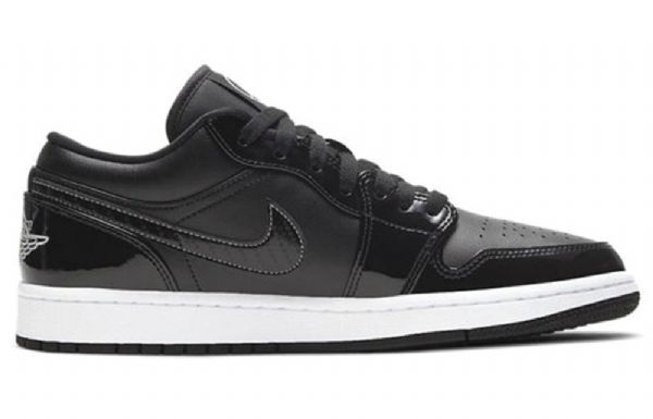 Nike Air Jordan 1 Matalat Topit Retro-koripallokengät Miehille Mustat
