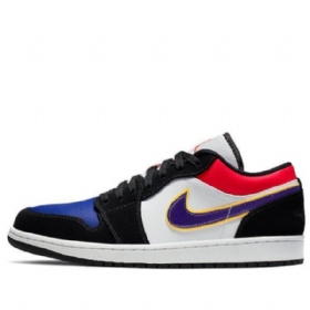 Nike Air Jordan 1 Matalat Topit Retro-koripallokengät Miehille Mustat