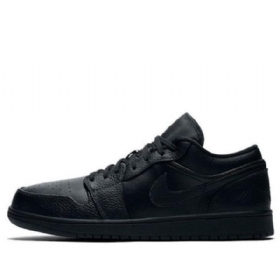 Nike Air Jordan 1 Matalat Topit Retro-koripallokengät Miehille Mustat