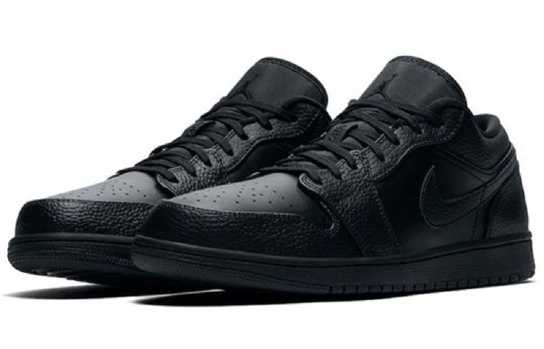 Nike Air Jordan 1 Matalat Topit Retro-koripallokengät Miehille Mustat