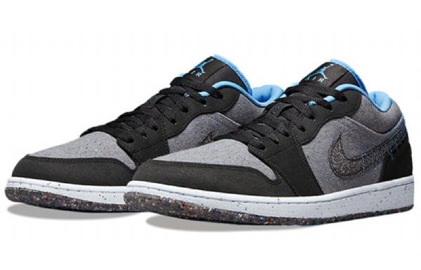Nike Air Jordan 1 Matalat Topit Retro-koripallokengät Miehille Mustat