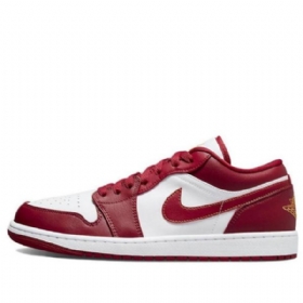 Nike Air Jordan 1 Matalat Topit Retro-koripallokengät Miehille Punainen