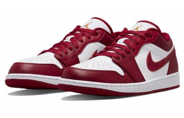 Nike Air Jordan 1 Matalat Topit Retro-koripallokengät Miehille Punainen