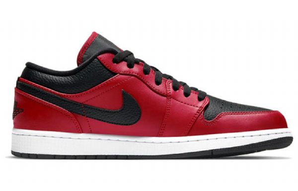 Nike Air Jordan 1 Matalat Topit Retro Koripallokengät Miehille Punainen Musta