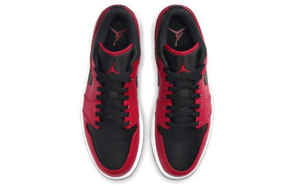 Nike Air Jordan 1 Matalat Topit Retro Koripallokengät Miehille Punainen Musta