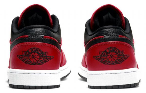 Nike Air Jordan 1 Matalat Topit Retro Koripallokengät Miehille Punainen Musta