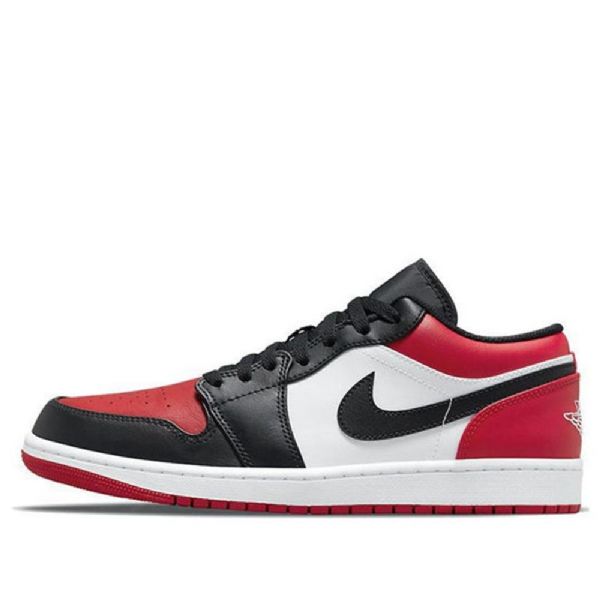 Nike Air Jordan 1 Matalat Topit Retro Koripallokengät Miehille Punainen Musta Valkoinen