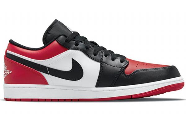 Nike Air Jordan 1 Matalat Topit Retro Koripallokengät Miehille Punainen Musta Valkoinen