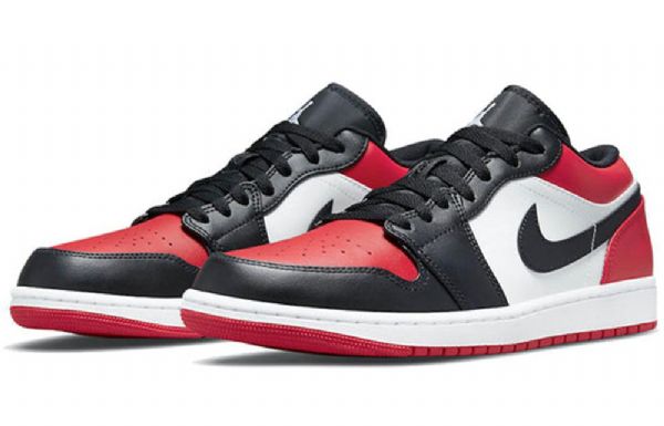 Nike Air Jordan 1 Matalat Topit Retro Koripallokengät Miehille Punainen Musta Valkoinen