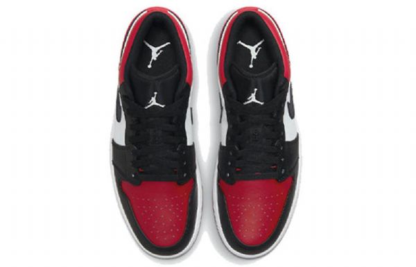 Nike Air Jordan 1 Matalat Topit Retro Koripallokengät Miehille Punainen Musta Valkoinen