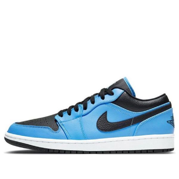 Nike Air Jordan 1 Matalat Topit Retro Koripallokengät Miehille Sininen Musta
