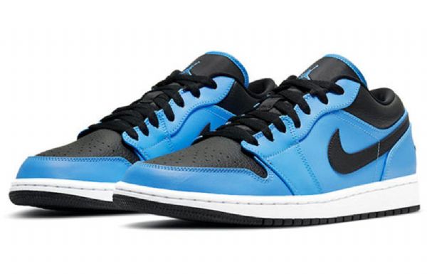 Nike Air Jordan 1 Matalat Topit Retro Koripallokengät Miehille Sininen Musta