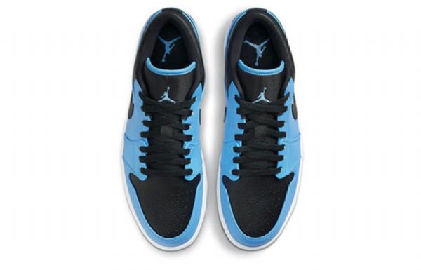Nike Air Jordan 1 Matalat Topit Retro Koripallokengät Miehille Sininen Musta