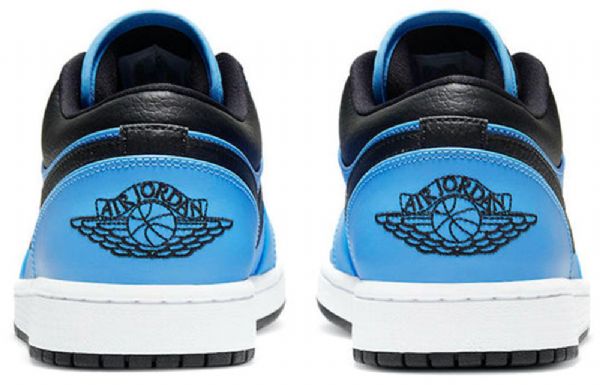 Nike Air Jordan 1 Matalat Topit Retro Koripallokengät Miehille Sininen Musta