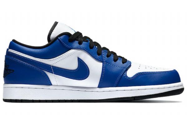 Nike Air Jordan 1 Matalat Topit Retro Koripallokengät Miehille Sininen Valkoinen