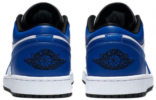 Nike Air Jordan 1 Matalat Topit Retro Koripallokengät Miehille Sininen Valkoinen