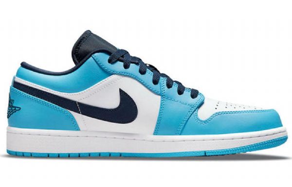 Nike Air Jordan 1 Matalat Topit Retro Koripallokengät Miehille Sininen Valkoinen