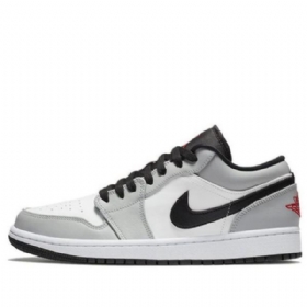 Nike Air Jordan 1 Matalat Topit Retro-koripallokengät Miehille Vaaleanharmaa