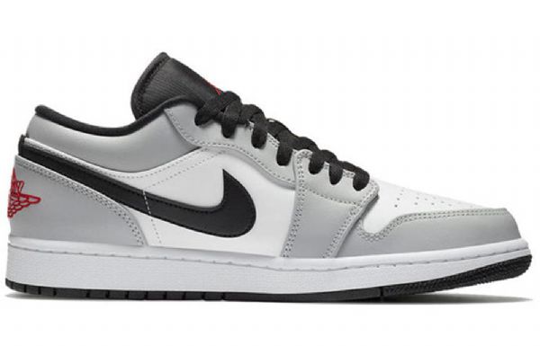 Nike Air Jordan 1 Matalat Topit Retro-koripallokengät Miehille Vaaleanharmaa