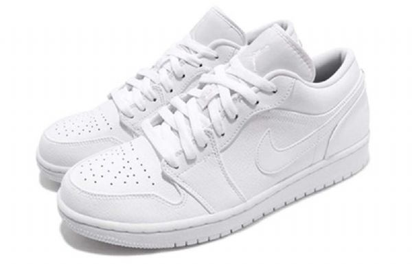 Nike Air Jordan 1 Matalat Topit Retro-koripallokengät Miehille Valkoinen
