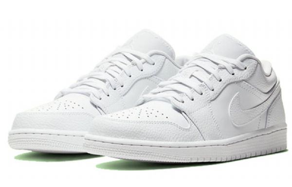 Nike Air Jordan 1 Matalat Topit Retro-koripallokengät Miehille Valkoinen