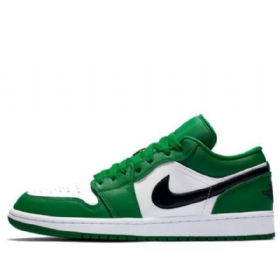 Nike Air Jordan 1 Matalat Topit Retro-koripallokengät Miehille Vihreä