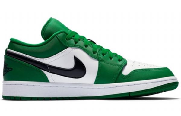 Nike Air Jordan 1 Matalat Topit Retro-koripallokengät Miehille Vihreä