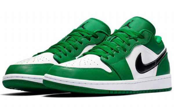 Nike Air Jordan 1 Matalat Topit Retro-koripallokengät Miehille Vihreä