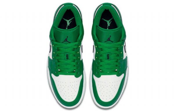 Nike Air Jordan 1 Matalat Topit Retro-koripallokengät Miehille Vihreä