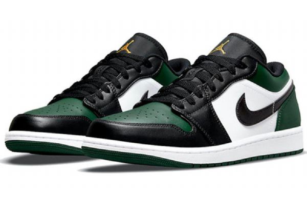 Nike Air Jordan 1 Matalat Topit Retro-koripallokengät Miehille Vihreä