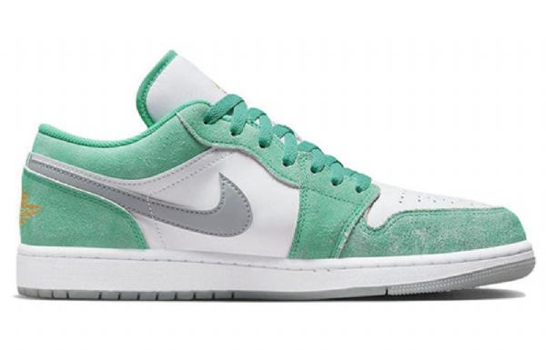 Nike Air Jordan 1 Matalat Topit Retro-koripallokengät Miehille Vihreä Musta