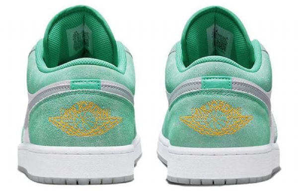 Nike Air Jordan 1 Matalat Topit Retro-koripallokengät Miehille Vihreä Musta