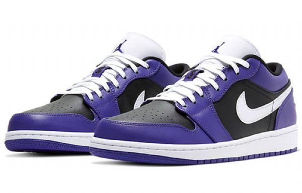 Nike Air Jordan 1 Matalat Topit Retro-koripallokengät Miehille Violetti