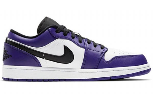 Nike Air Jordan 1 Matalat Topit Retro-koripallokengät Miehille Violetti