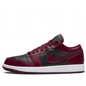 Nike Air Jordan 1 Matalat Topit Retro-koripallokengät Naisille Burgundy Musta