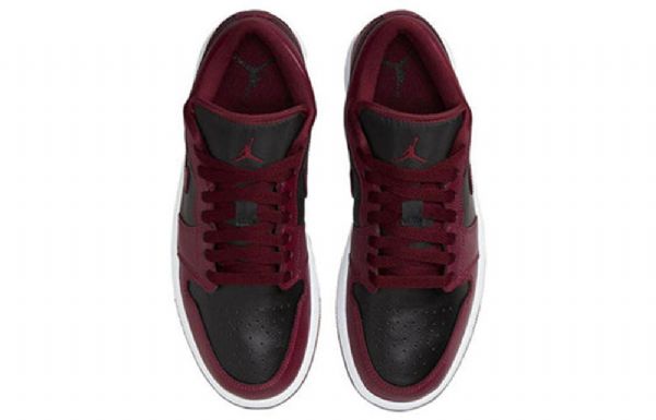 Nike Air Jordan 1 Matalat Topit Retro-koripallokengät Naisille Burgundy Musta
