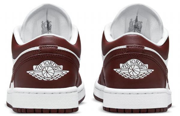 Nike Air Jordan 1 Matalat Topit Retro Koripallokengät Naisille Burgundy Valkoinen