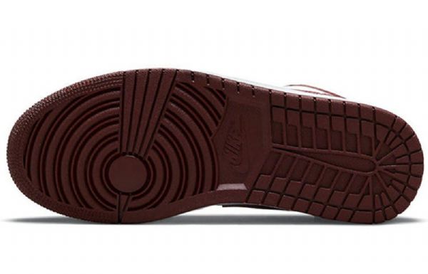 Nike Air Jordan 1 Matalat Topit Retro Koripallokengät Naisille Burgundy Valkoinen