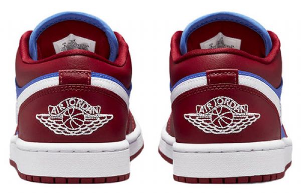 Nike Air Jordan 1 Matalat Topit Retro-koripallokengät Naisille Deep Punainen Sininen