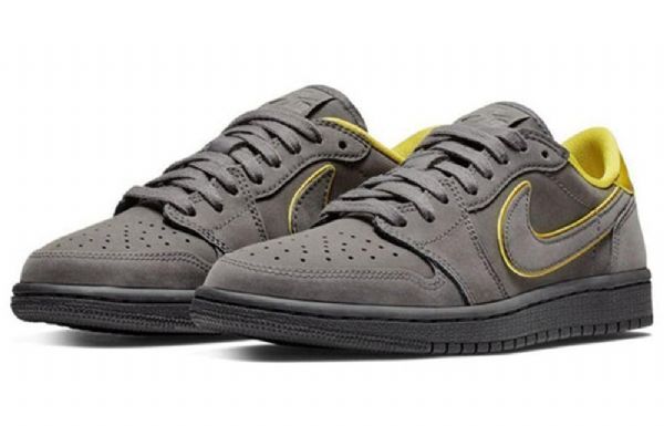 Nike Air Jordan Air 1 Matalat Topit Retro-koripallokengät Naisille Harmaa