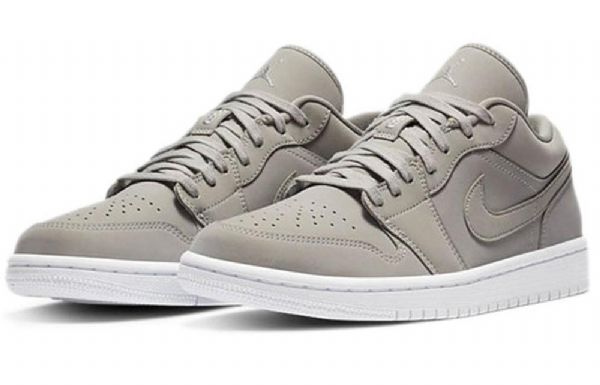 Nike Air Jordan 1 Matalat Topit Retro-koripallokengät Naisille Harmaa