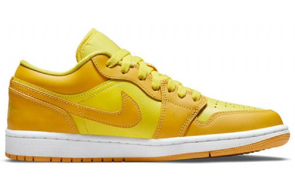 Nike Air Jordan 1 Matalat Topit Retro-koripallokengät Naisille Keltainen