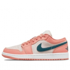 Nike Air Jordan 1 Matalat Topit Retro-koripallokengät Naisille Light Coral