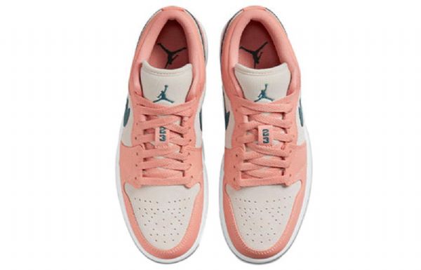 Nike Air Jordan 1 Matalat Topit Retro-koripallokengät Naisille Light Coral