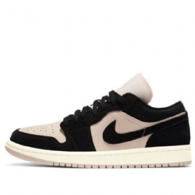 Nike Air Jordan 1 Matalat Topit Retro-koripallokengät Naisille Mustat